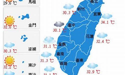 台湾天气预报一周_台湾天气一周预测图